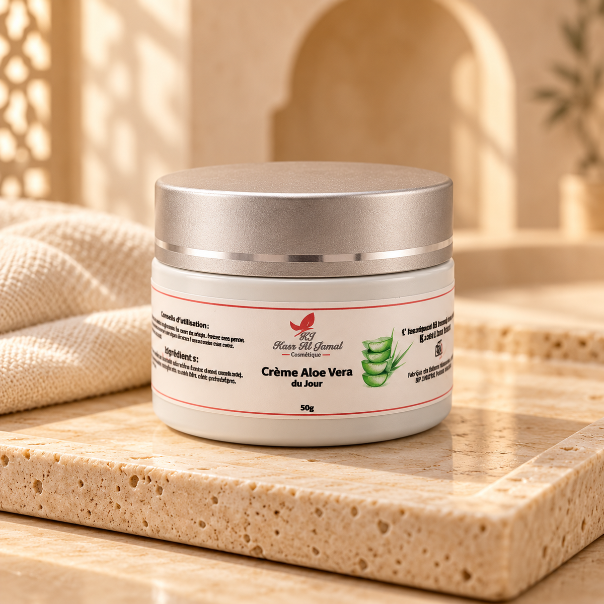 Crème Aloe Vera du Jour Kasr Al Jamal 50 g – vue 2