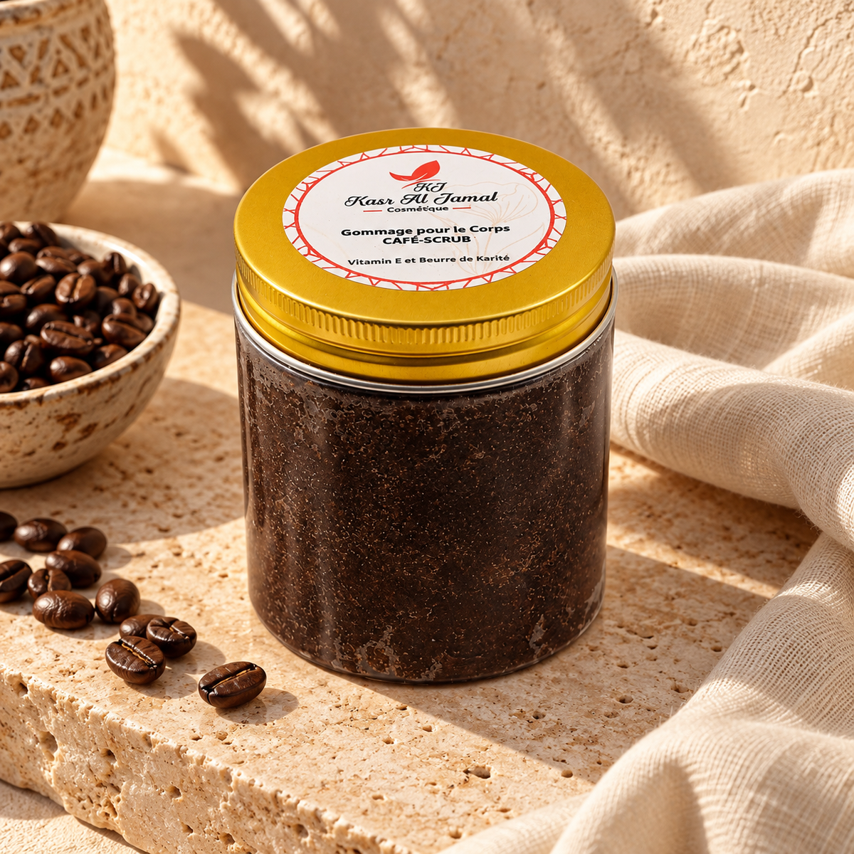 Gommage Corps Café, Karité et Vitamine E — Kasr Al Jamal — vue 2