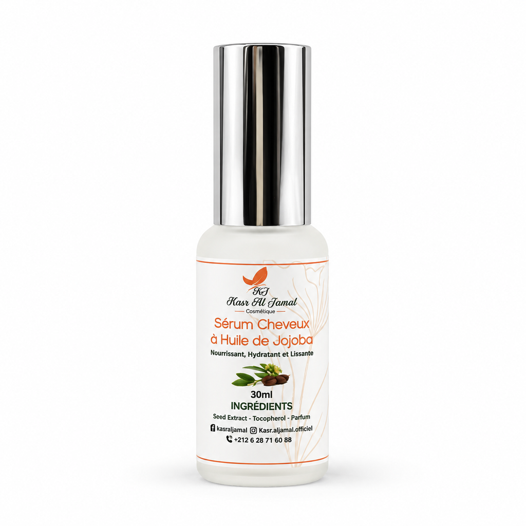 Sérum Cheveux à l’Huile de Jojoba Kasr Al Jamal 30ml - face avant